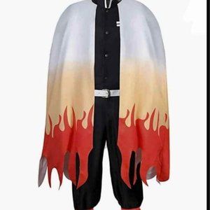 rengoku demon slayer kimetsu no yaiba flame hashira cosplay size L factory made